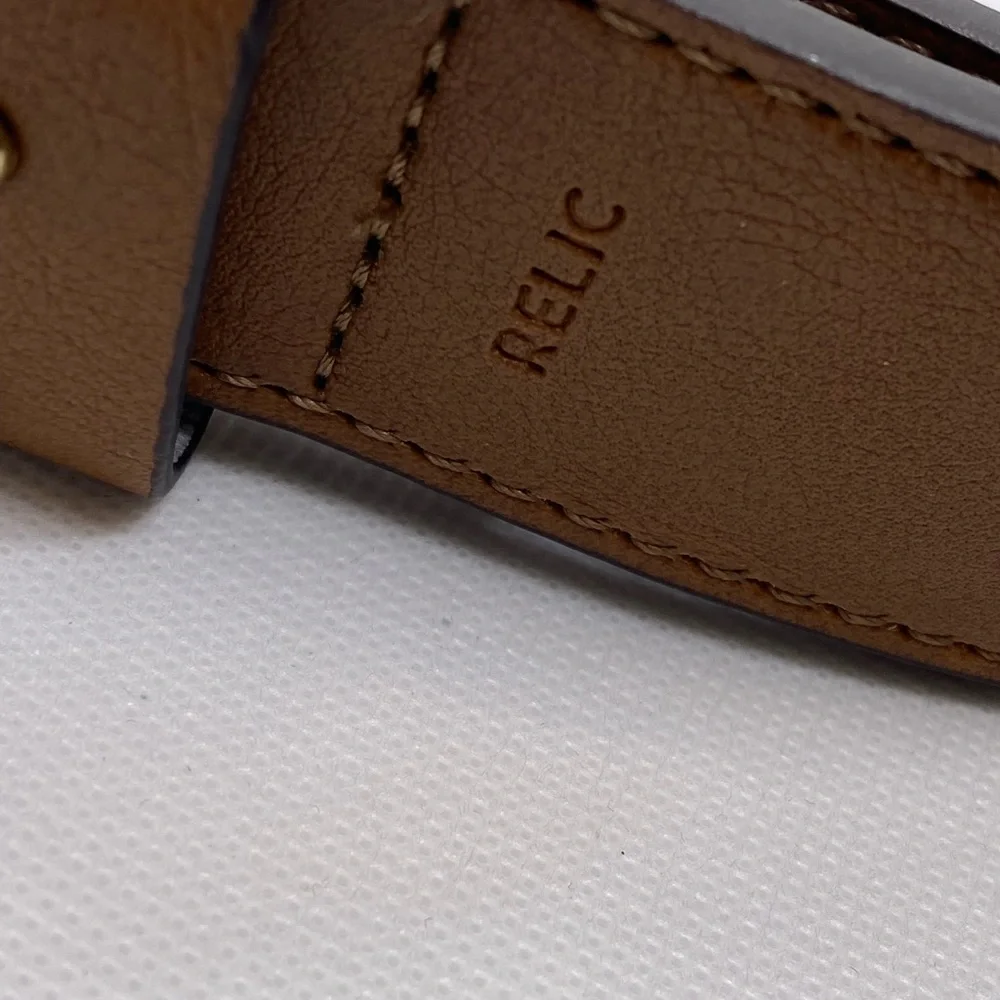 Relic Brown Belt Gold Tone Buckle Womens or Unisex Size 2X